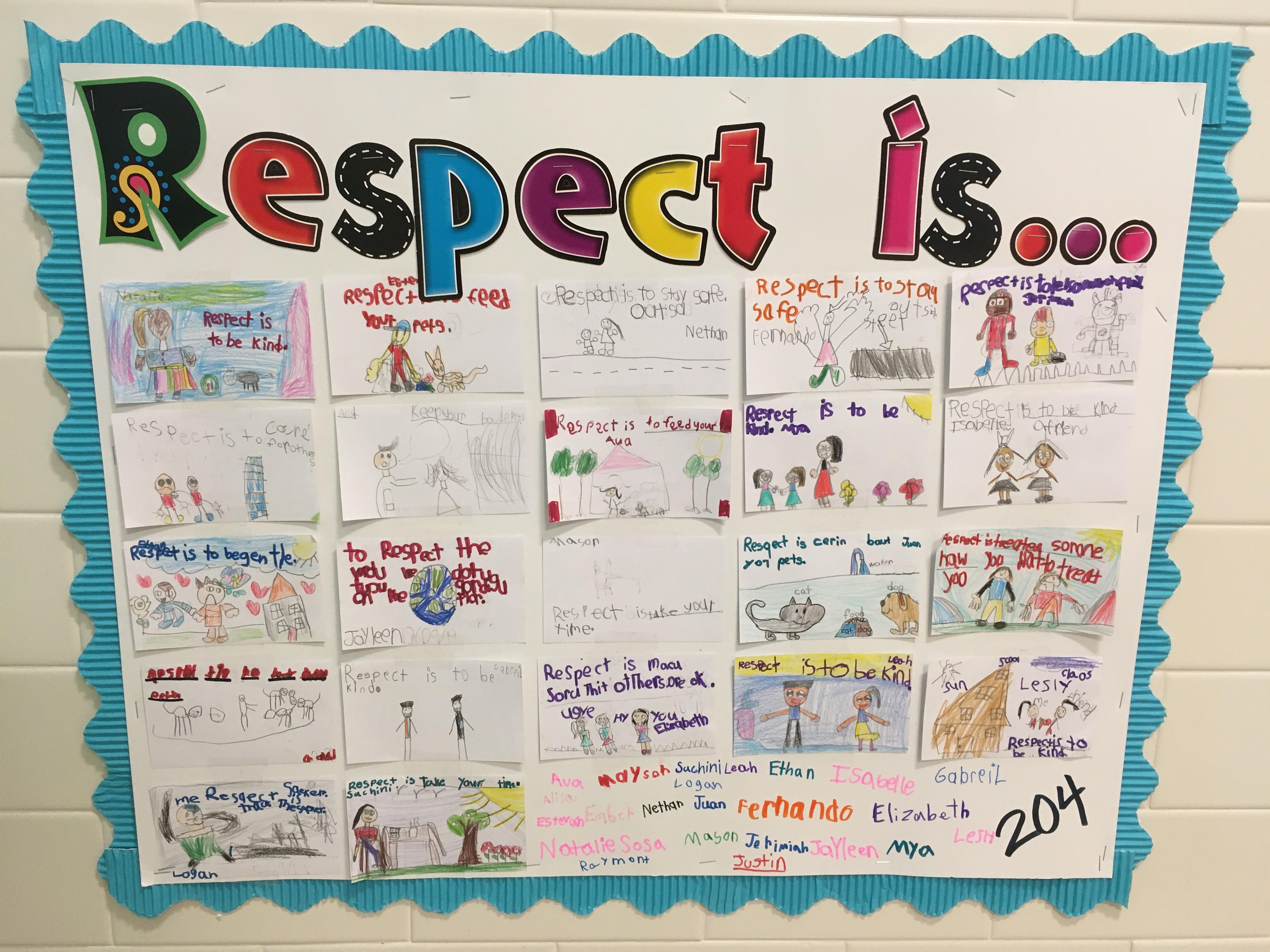 respect is student created postercards