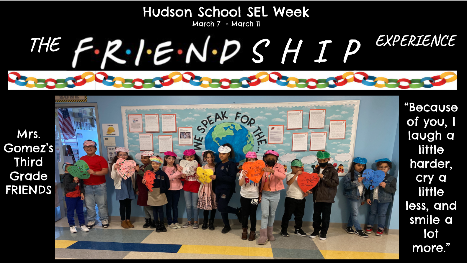 Hudson School SEL Week-The FRIENDSHIP Experience