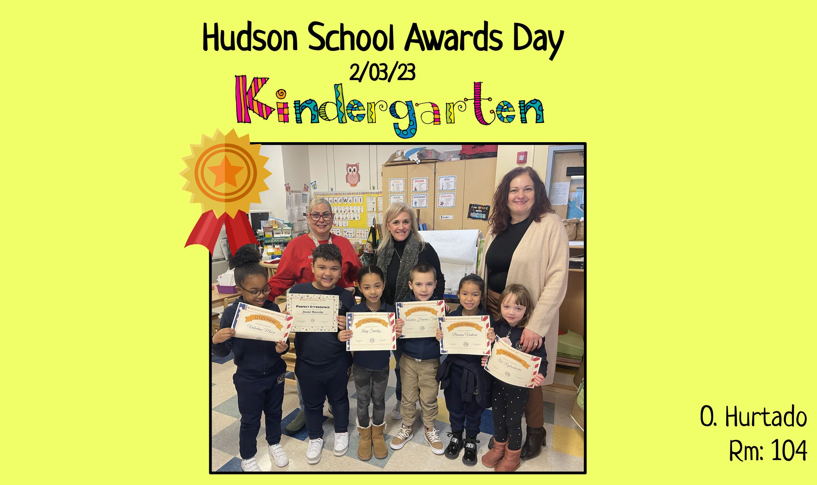 2nd Marking Period Achievements at the Henry Hudson School