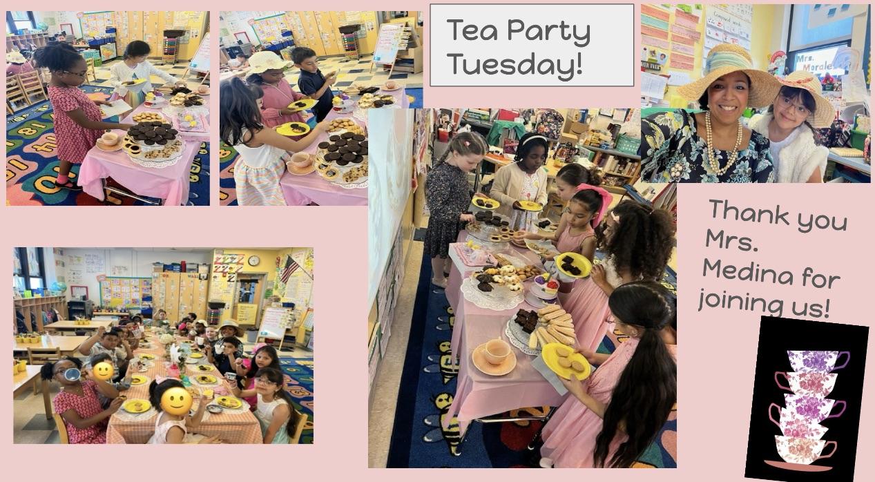 Enjoying a Tea Party at the Hudson School